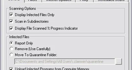 ClamWin screenshot 2